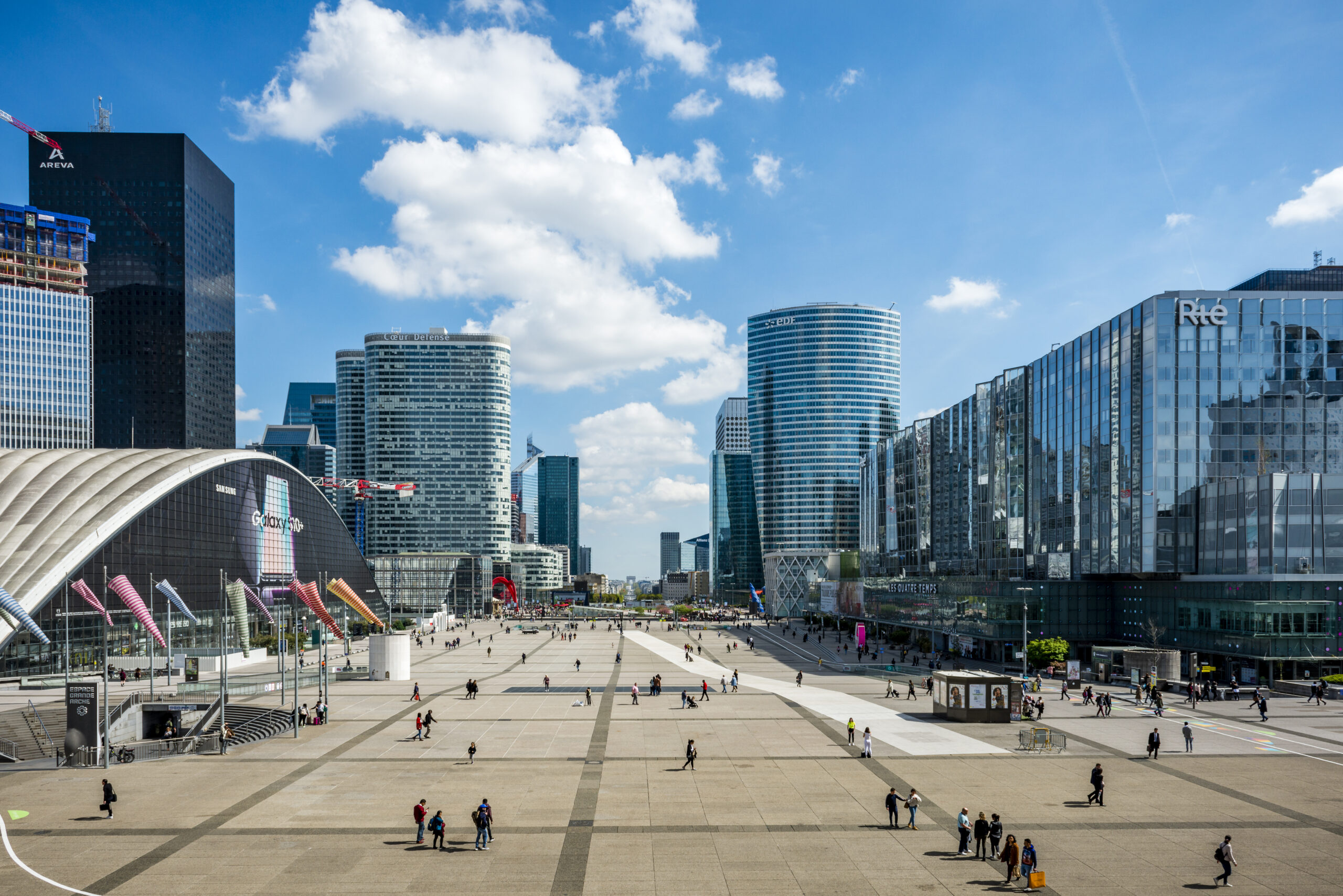 La Defense financial district in Paris, France